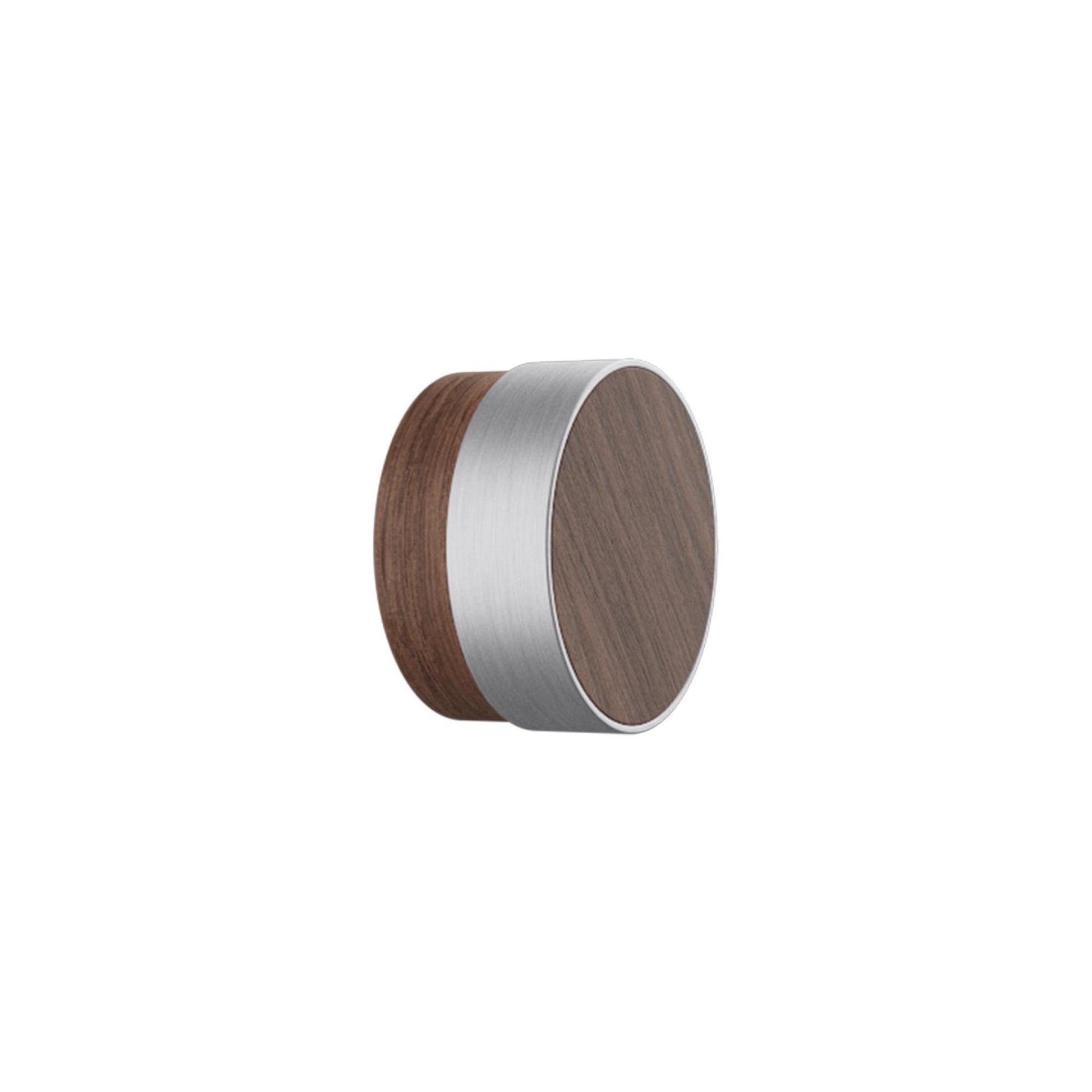 Vonsild Radio Walnut Clear Lacquered Wooden & Inox Look Knob 26mm 49mm