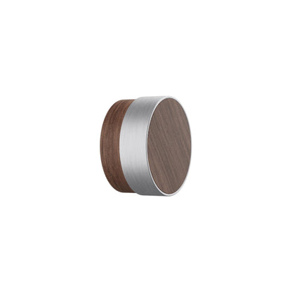 Vonsild Radio Walnut Clear Lacquered Wooden & Inox Look Knob 26mm 49mm