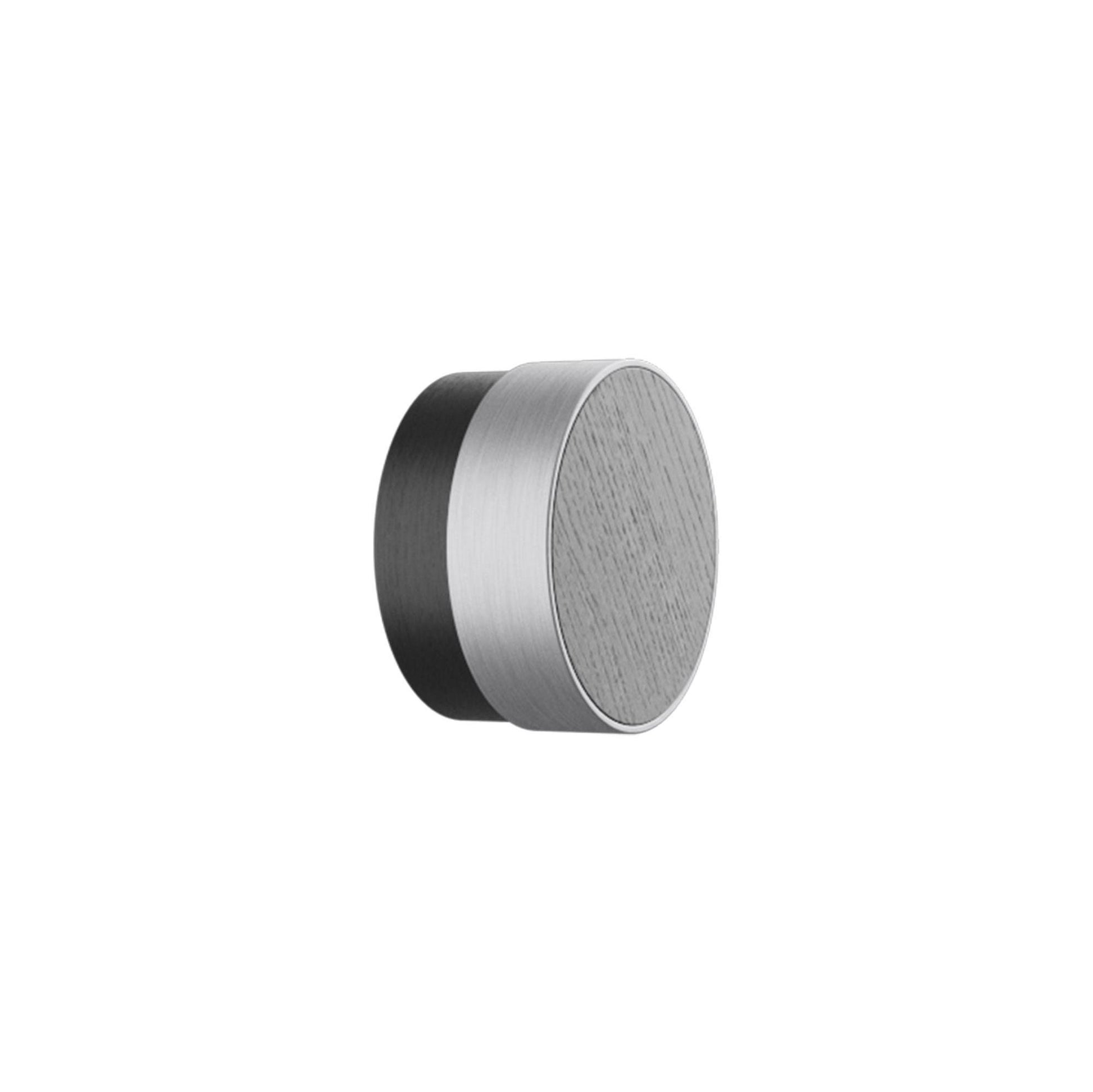 Vonsild Radio Ash Stained Black Wooden & Inox Look Knob 26mm 49mm
