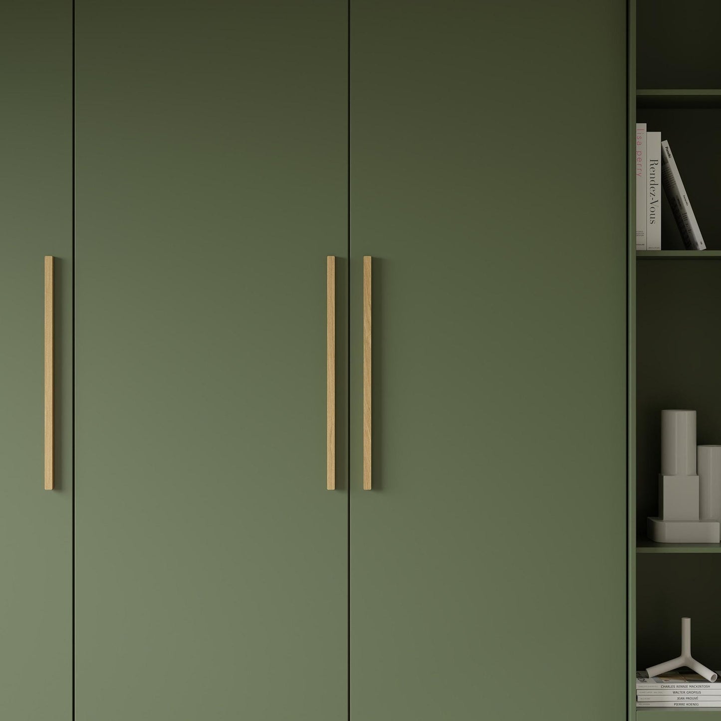 Furnipart Elan Oak Lacquered Real Wooden Handle & Knob 50mm 200mm 600mm 1200mm