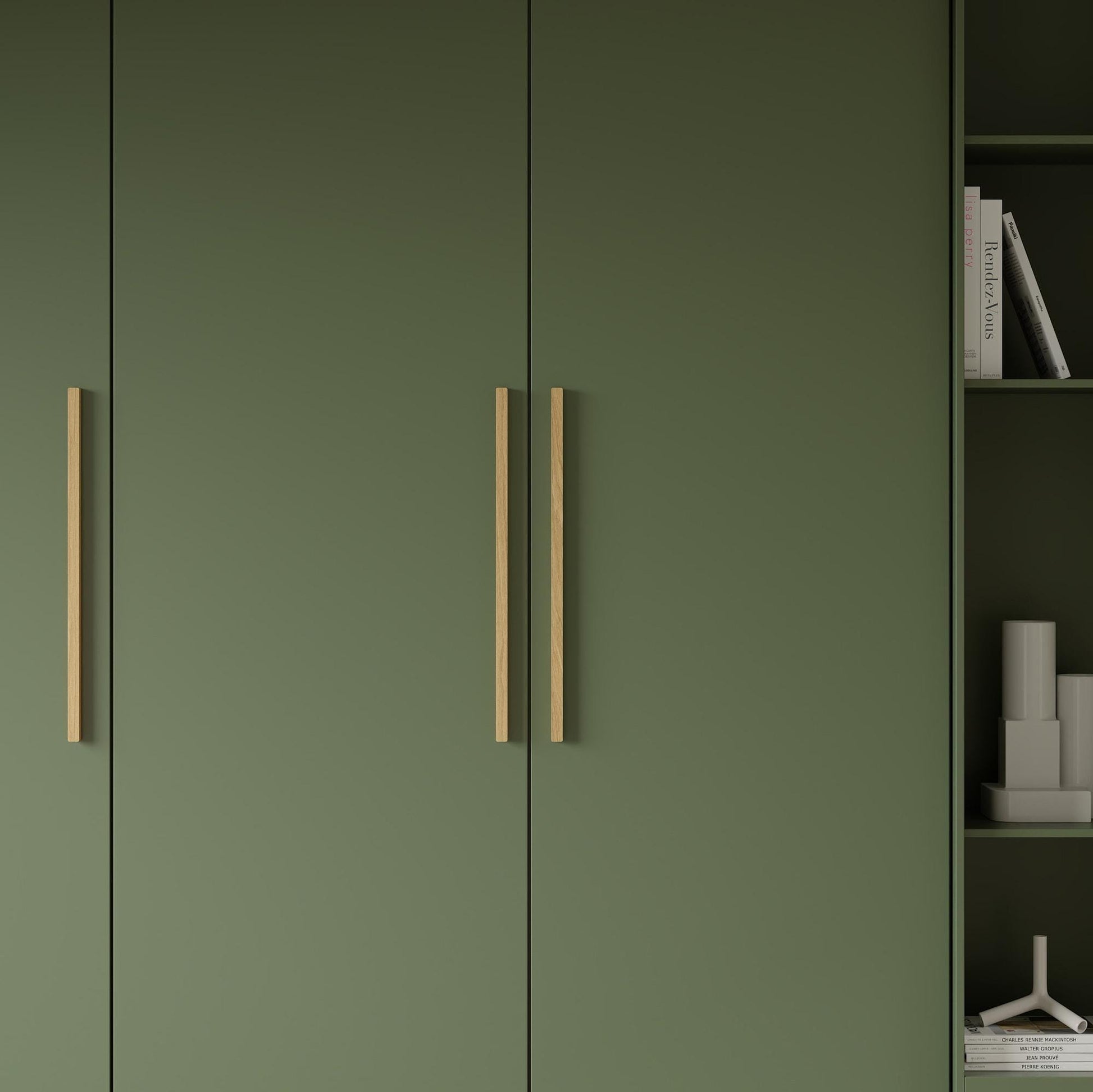 Furnipart Elan Oak Lacquered Real Wooden Handle & Knob 50mm 200mm 600mm 1200mm