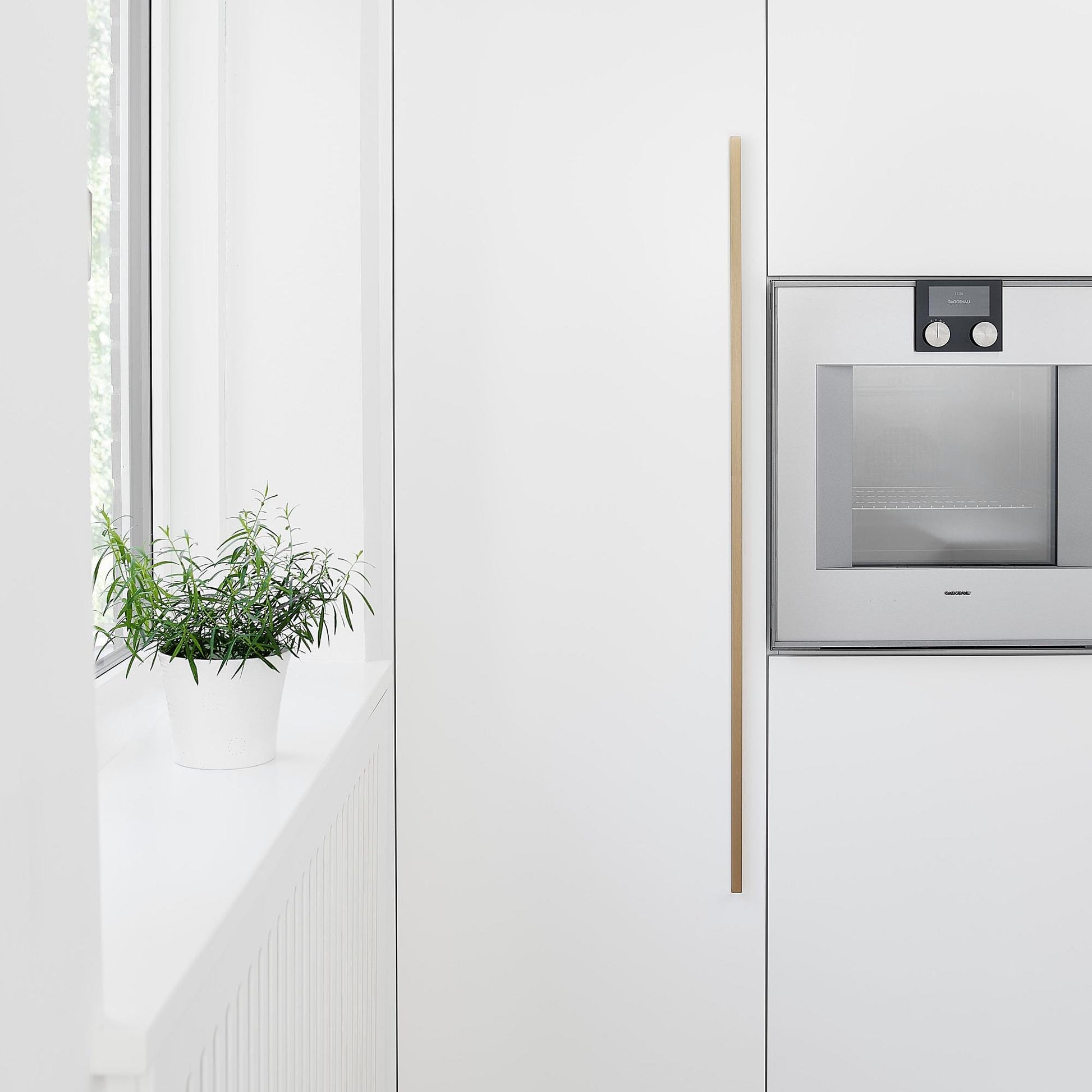 Furnipart Elan Brushed Brass Slim Profile Handle 50mm 200mm 600mm 1200mm