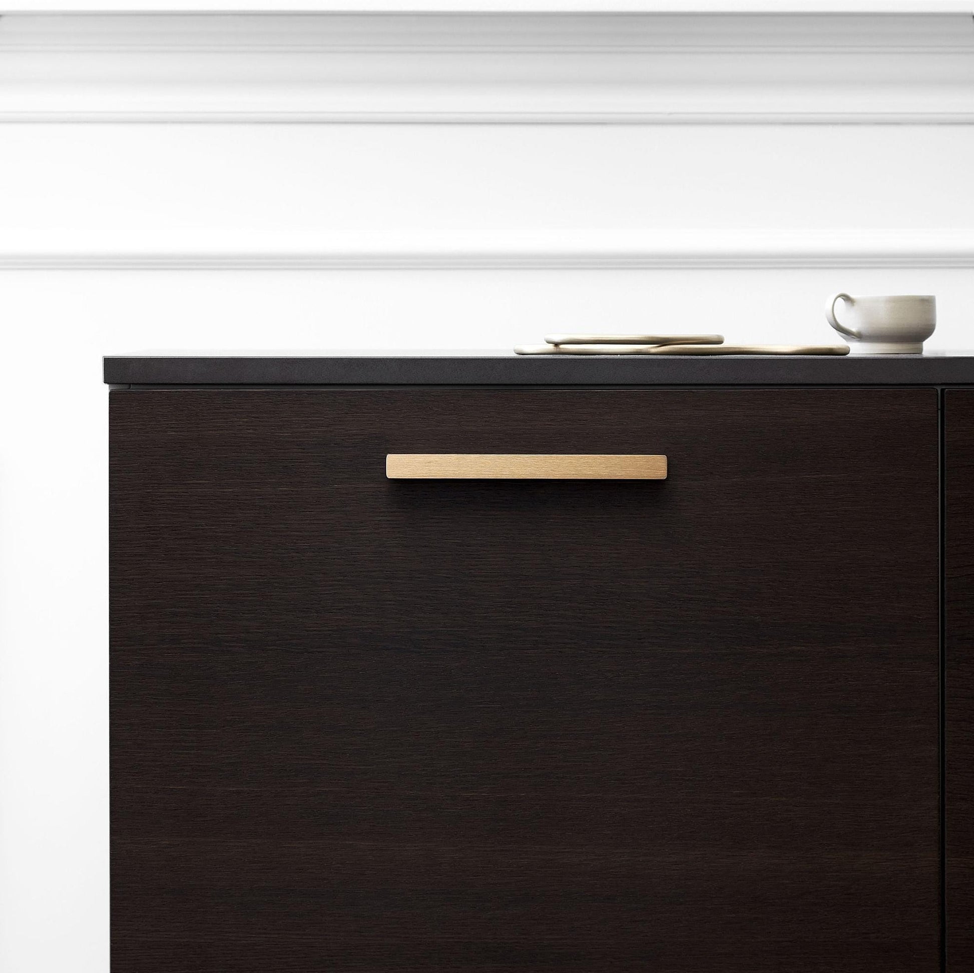 Furnipart Elan Brushed Brass Slim Profile Handle 50mm 200mm 600mm 1200mm