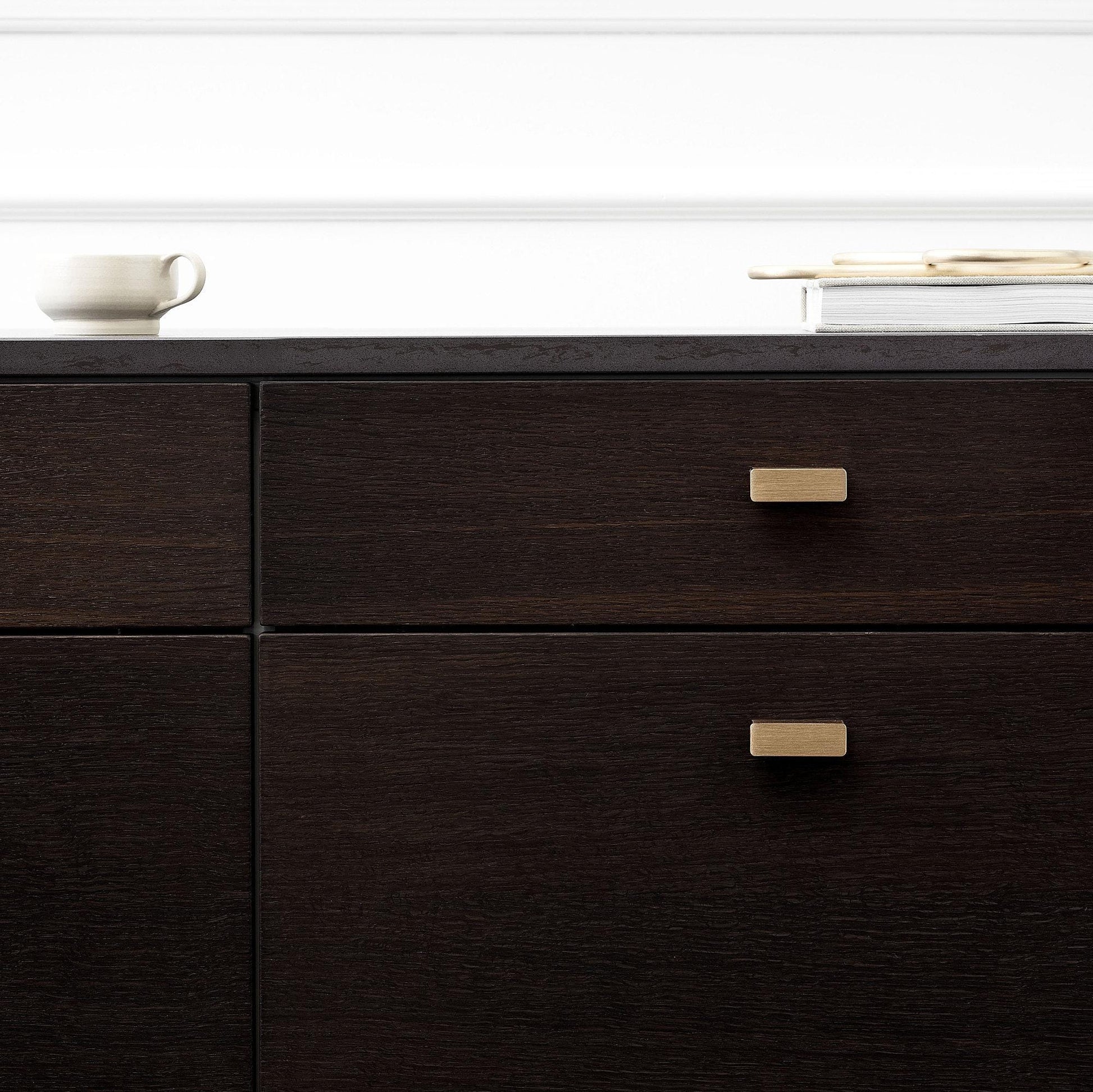 Furnipart Elan Brushed Brass Slim Profile Handle 50mm 200mm 600mm 1200mm