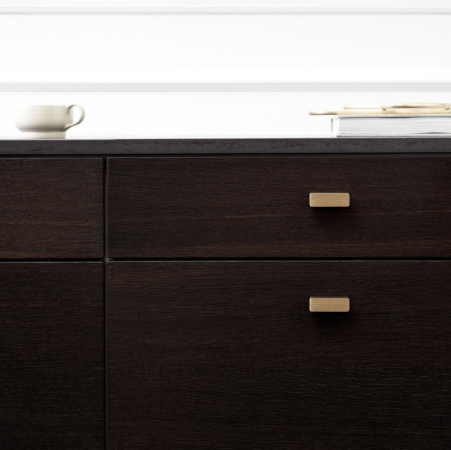 Furnipart Elan Brushed Brass Slim Profile Handle 50mm 200mm 600mm 1200mm