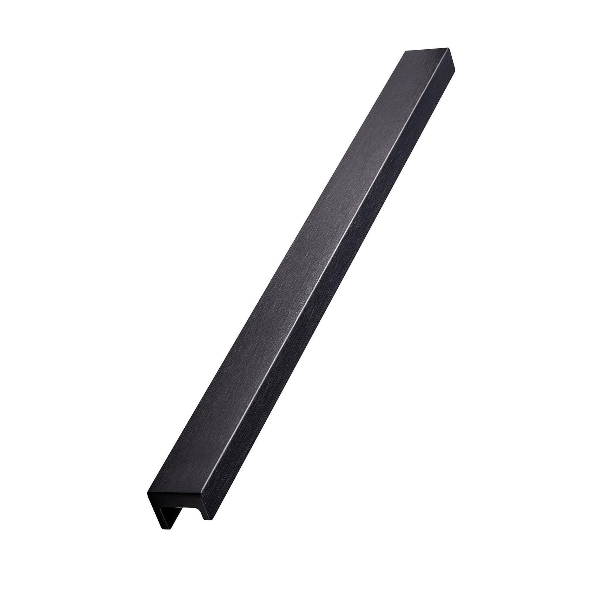 Howdens Ingot Brushed Black Mounted Trim Bar Cupboard Handle