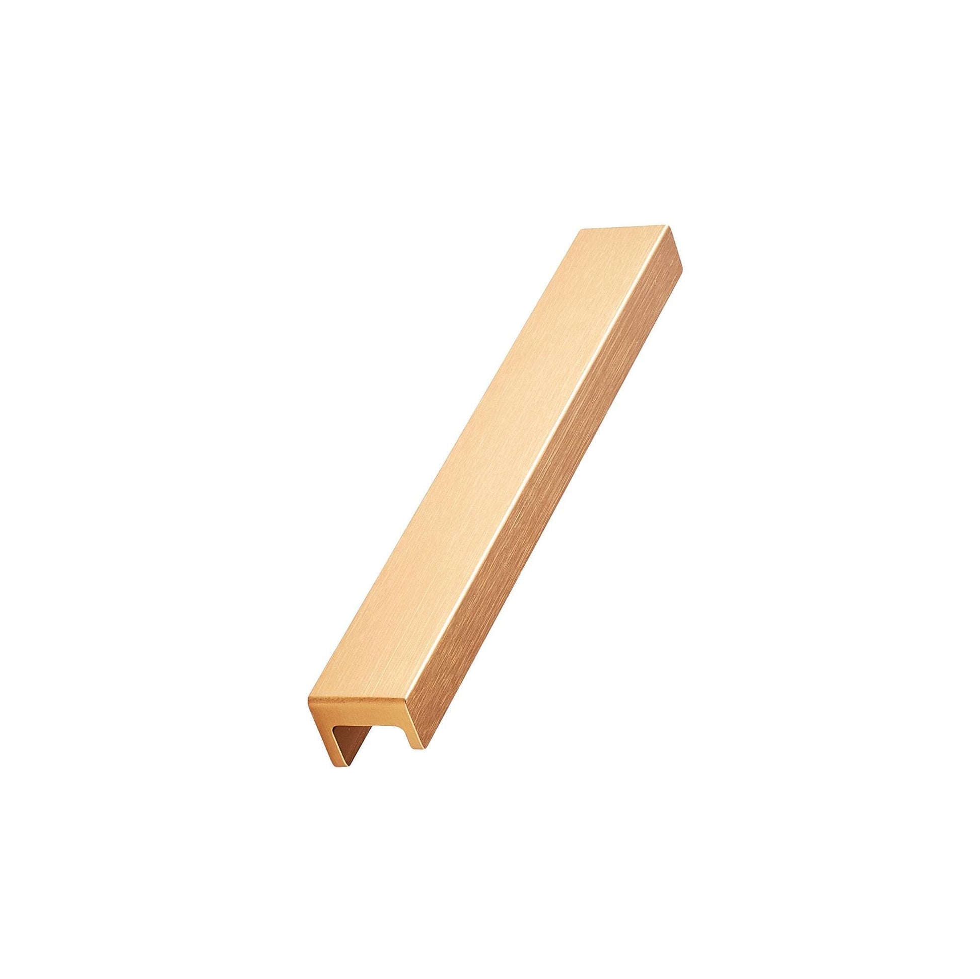 Howdens Ingot Brushed Brass Effect Mounted Trim Bar Cupboard Handle