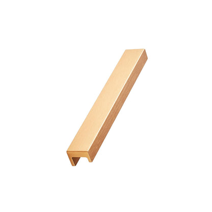 Howdens Ingot Brushed Brass Effect Mounted Trim Bar Cupboard Handle