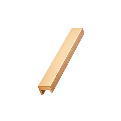 Howdens Ingot Brushed Brass Effect Mounted Trim Bar Cupboard Handle