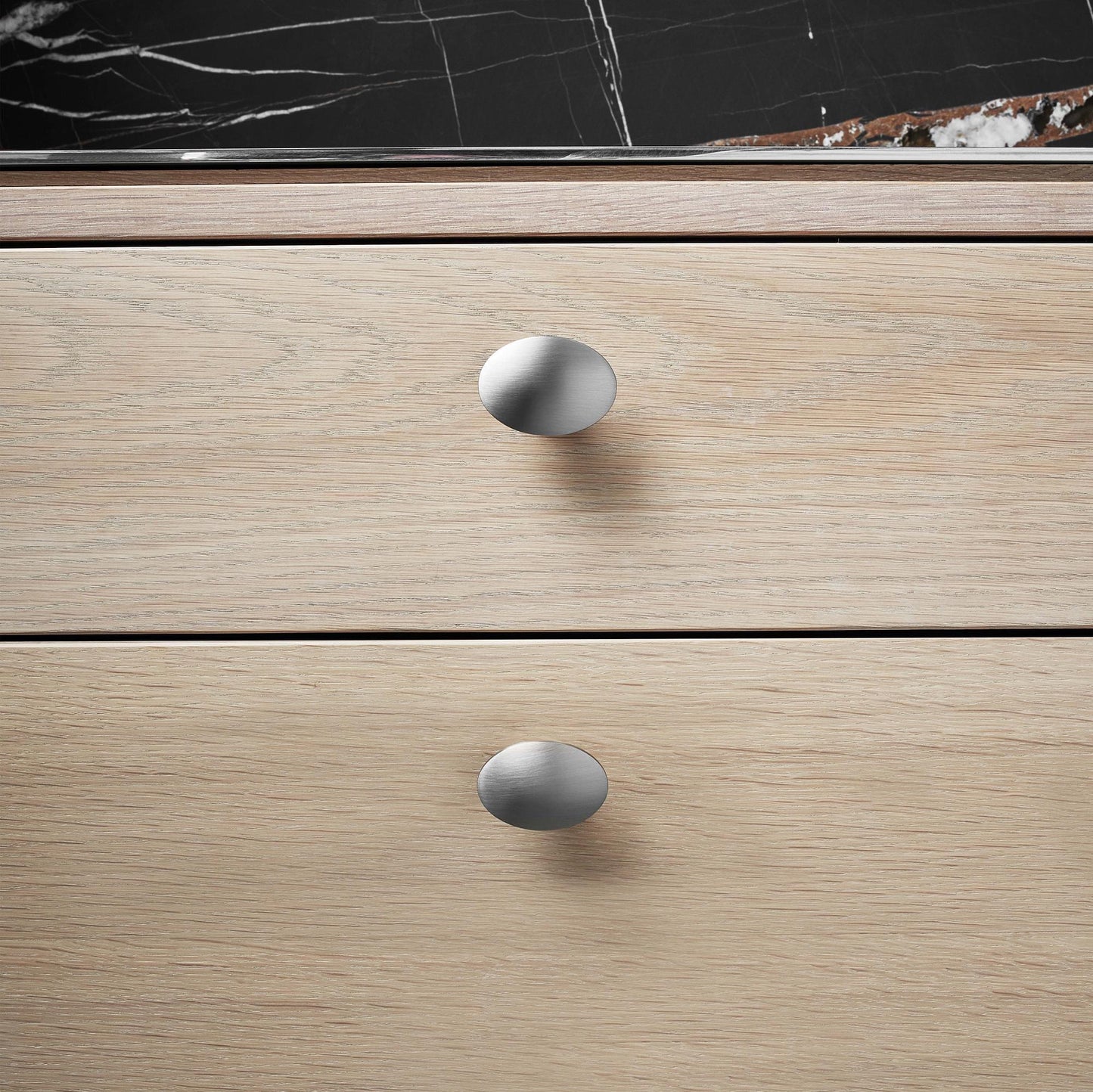 Furnipart Dome Oval Knob Inox Silver Modern