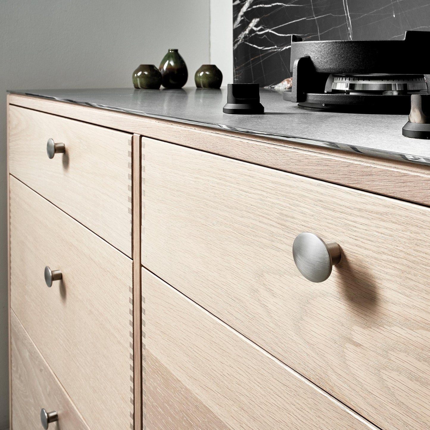 Furnipart Dome Oval Knob Inox Silver Modern