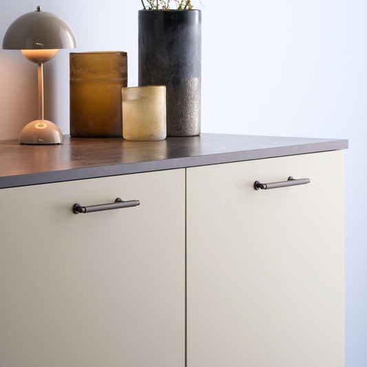 Furnipart Villa Fluted Handle & Knob 128mm 192mm Round Knob T Knob Antique Brown