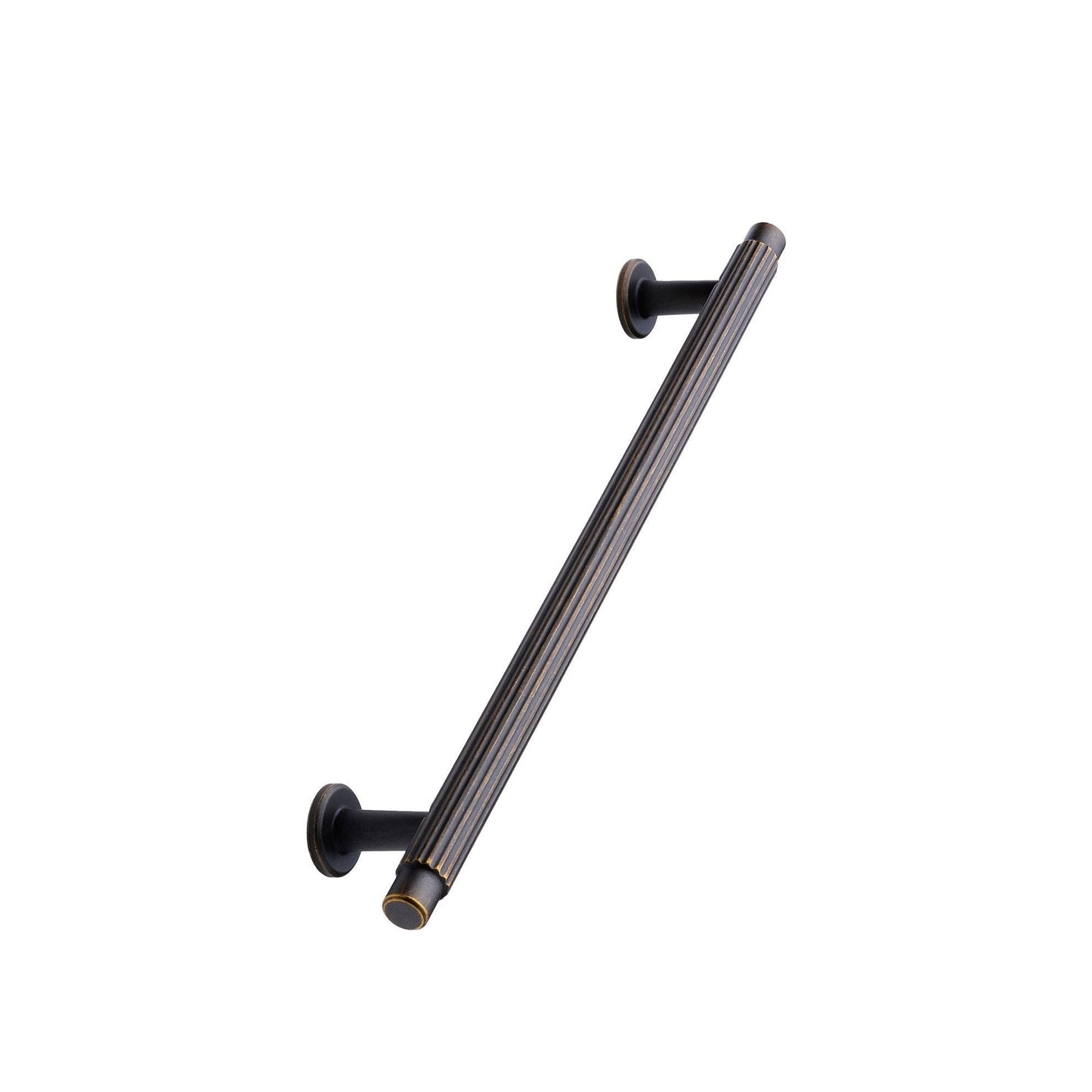 Furnipart Villa Fluted Handle & Knob 128mm 192mm Round Knob T Knob Antique Brown