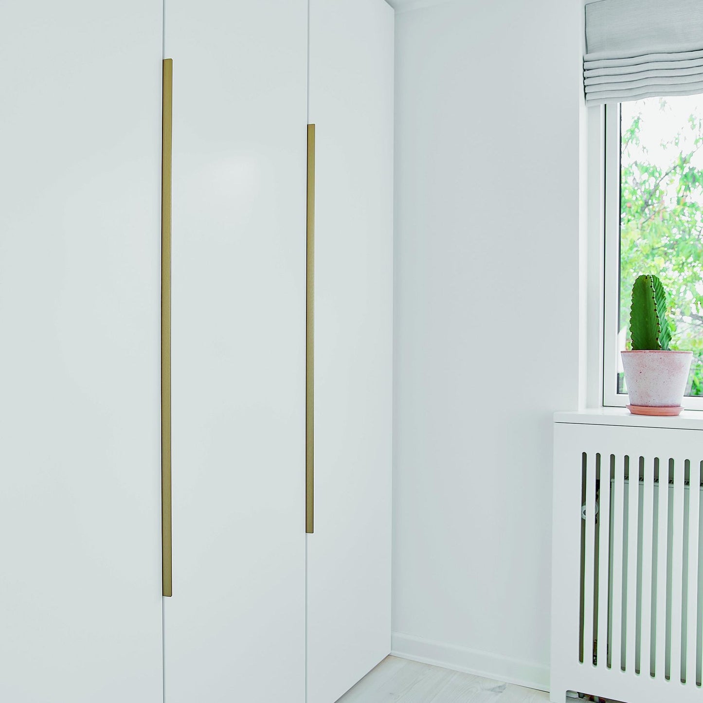 Furnipart Edge Straight Brushed Brass Profile Trim Handle 40mm 100mm 200mm 600mm 1200mm