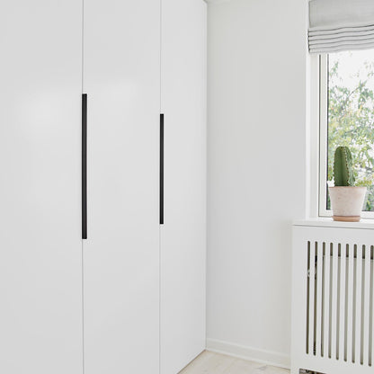 Furnipart Edge Straight Brushed Matt Black Profile Trim Handle 40mm 100mm 200mm 350mm 600mm 1200mm