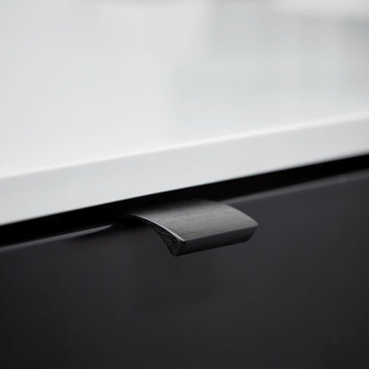 Furnipart Edge Straight Brushed Matt Black Profile Trim Handle 40mm 100mm 200mm 350mm 600mm 1200mm