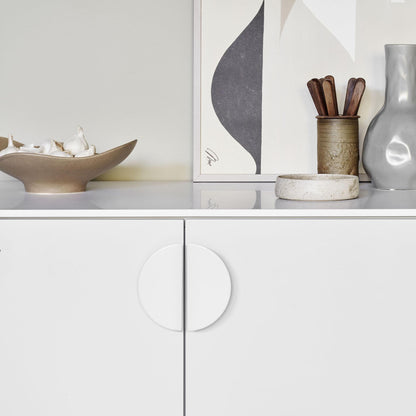 Furnipart Horizon White Moon Semicircle Handle Small & Large