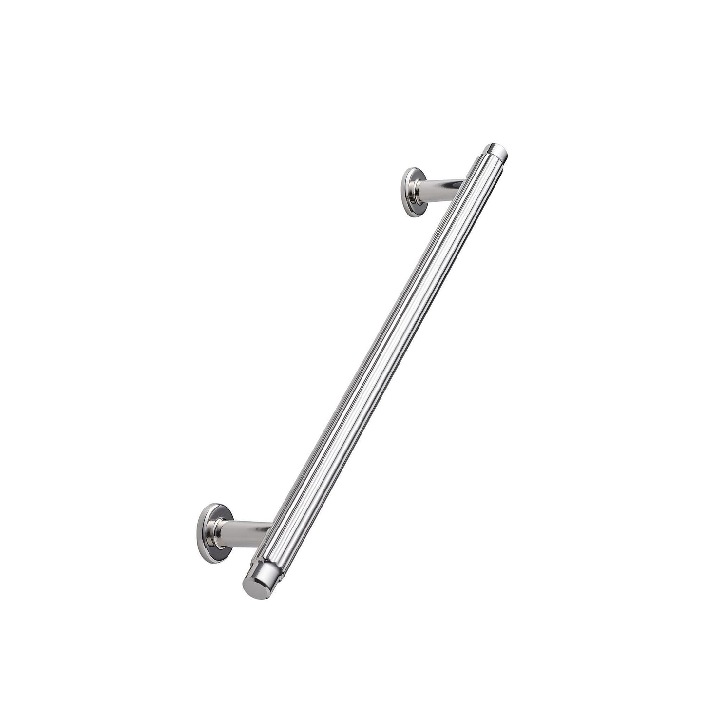 Furnipart Villa Fluted Handle & Knob 128mm 192mm Round Knob T- Knob Bright Nickel