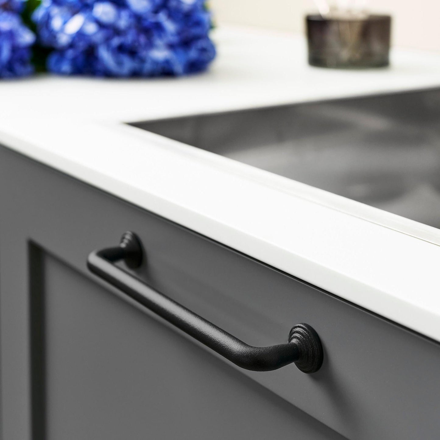 Furnipart Provence Cast Iron Handle Matt Black