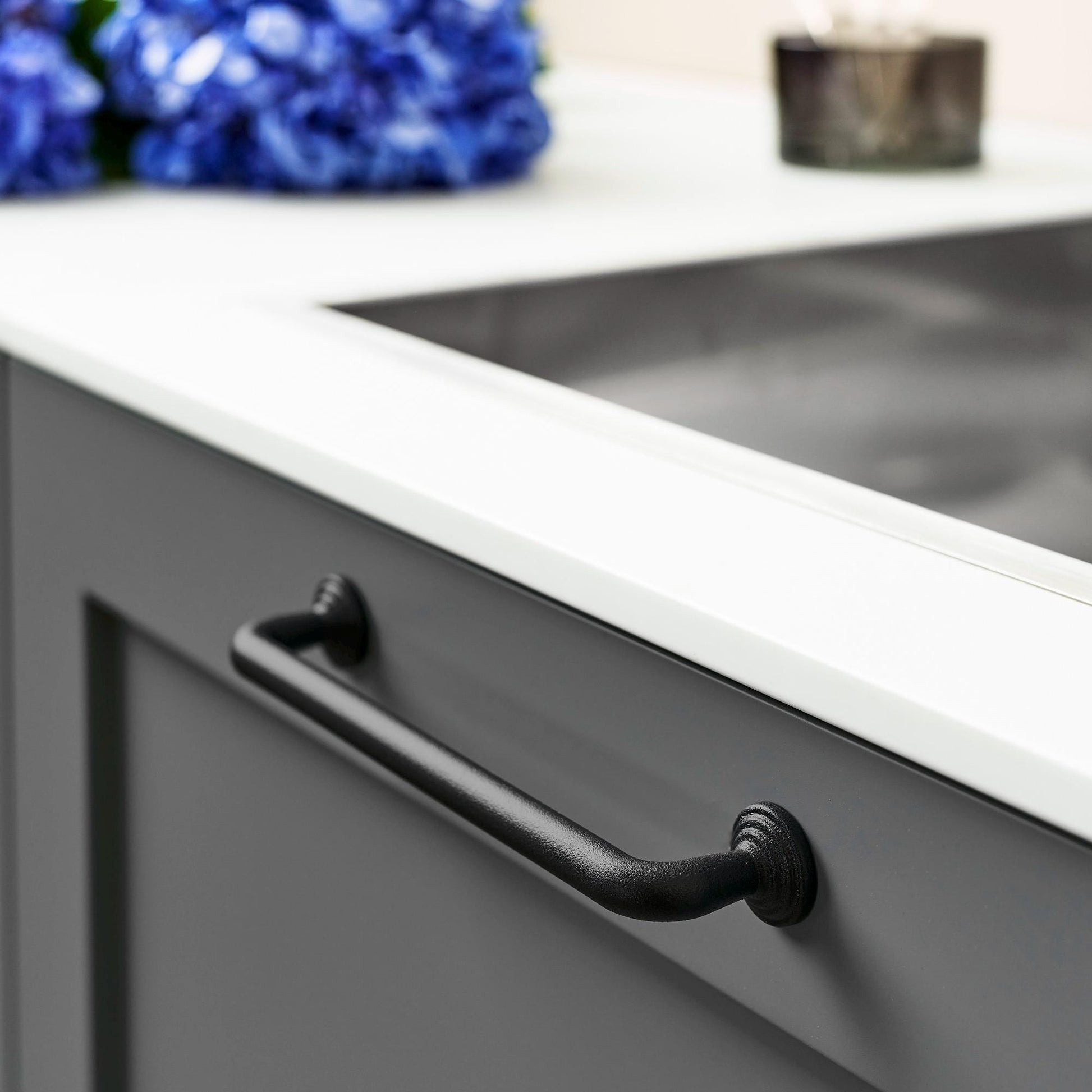 Furnipart Fleur Cast Iron Knob Matt Black