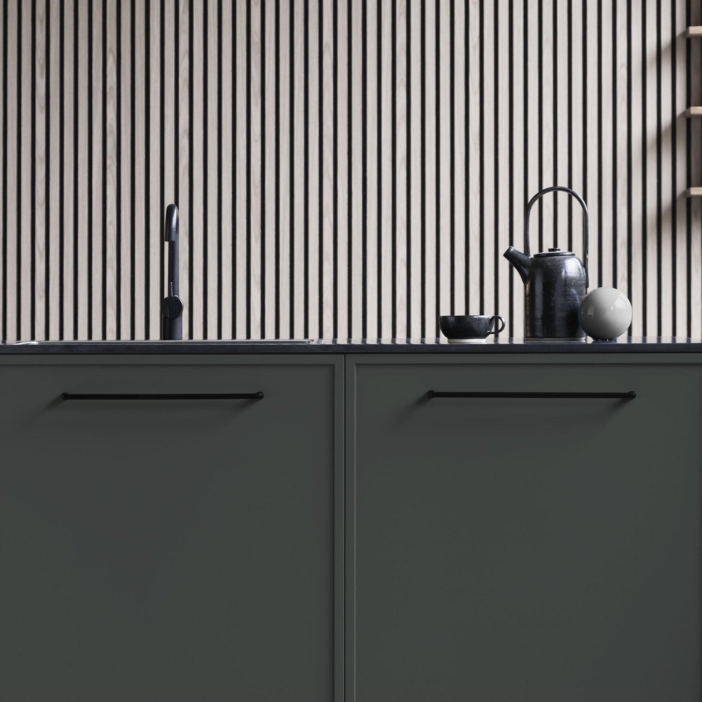 Furnipart Equester Handle & Cup Matt Black 160mm 320mm