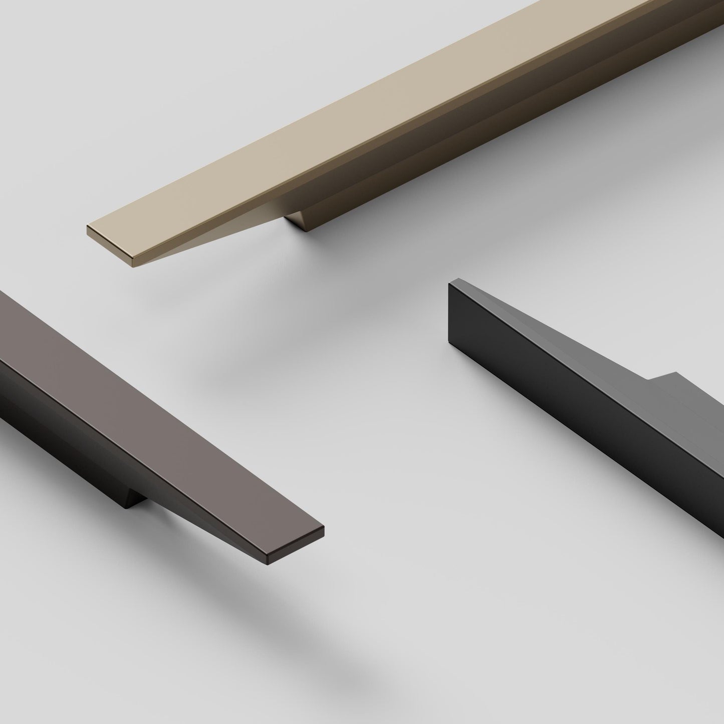 Furnipart Facet Handle Matt Brass 32mm, 96mm & 160mm