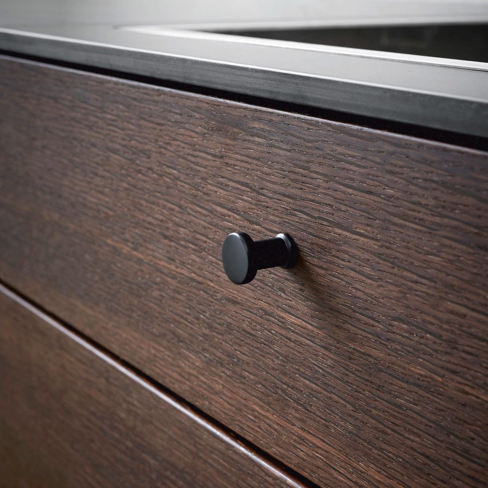 Furnipart Gate Handle & Knob Matt Black 160mm
