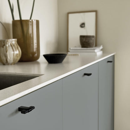 Furnipart Crossing Black Ash Real Wooden Handle & Knob 160mm 320mm