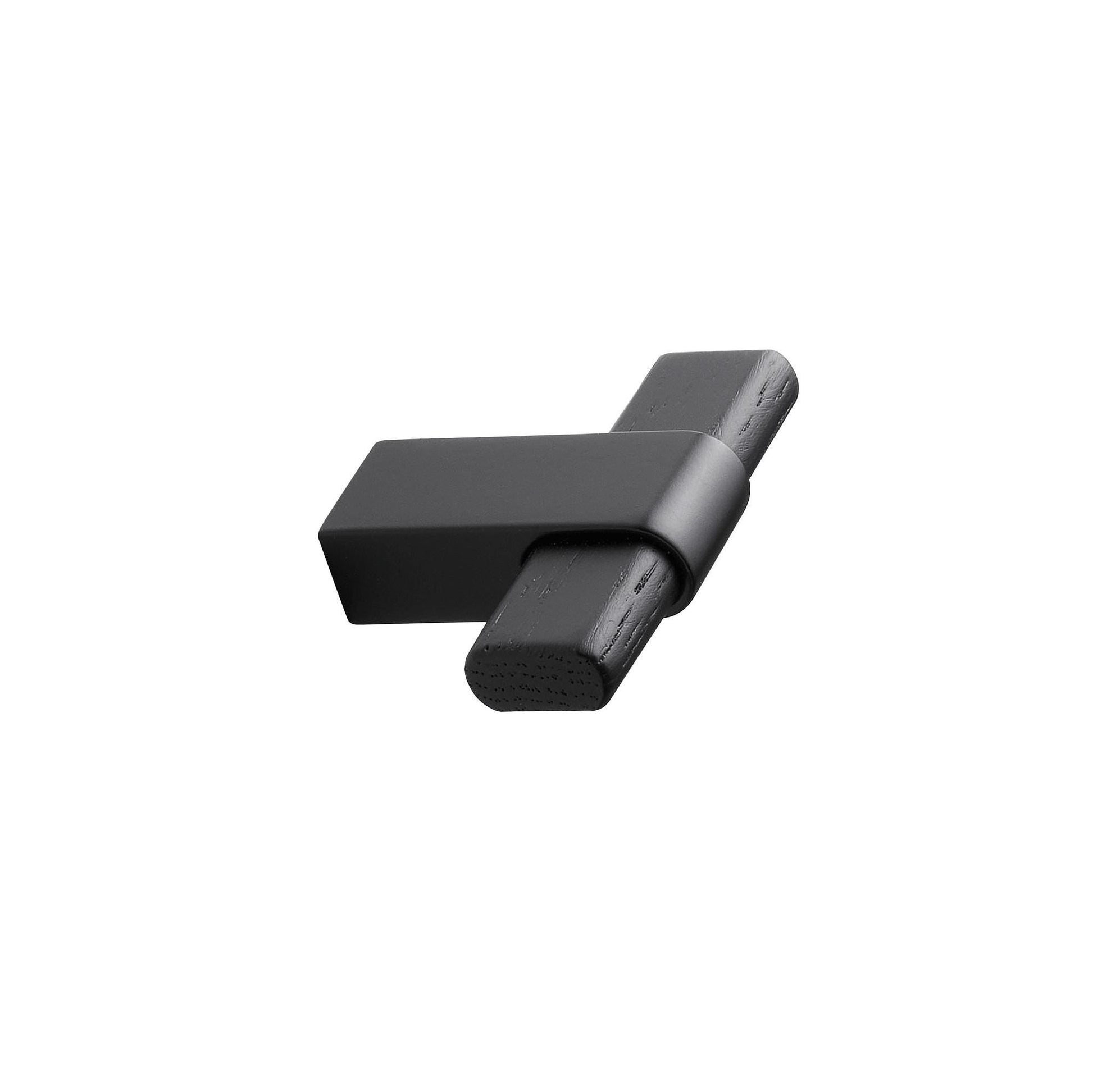 Furnipart Crossing Black Ash Real Wooden Handle & Knob 160mm 320mm