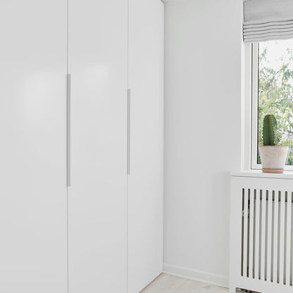 Furnipart Edge Straight Matt White Profile Trim Handle 40mm 100mm 200mm 350mm 600mm 1200mm
