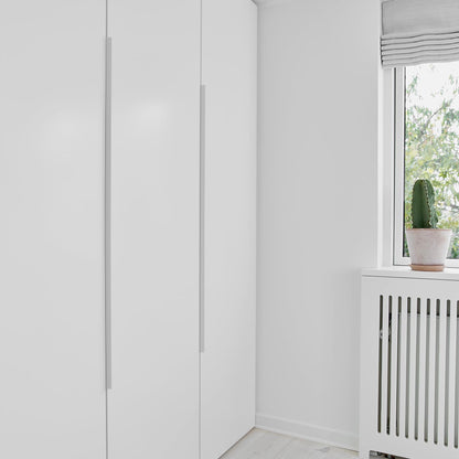 Furnipart Edge Straight Matt White Profile Trim Handle 40mm 100mm 200mm 350mm 600mm 1200mm