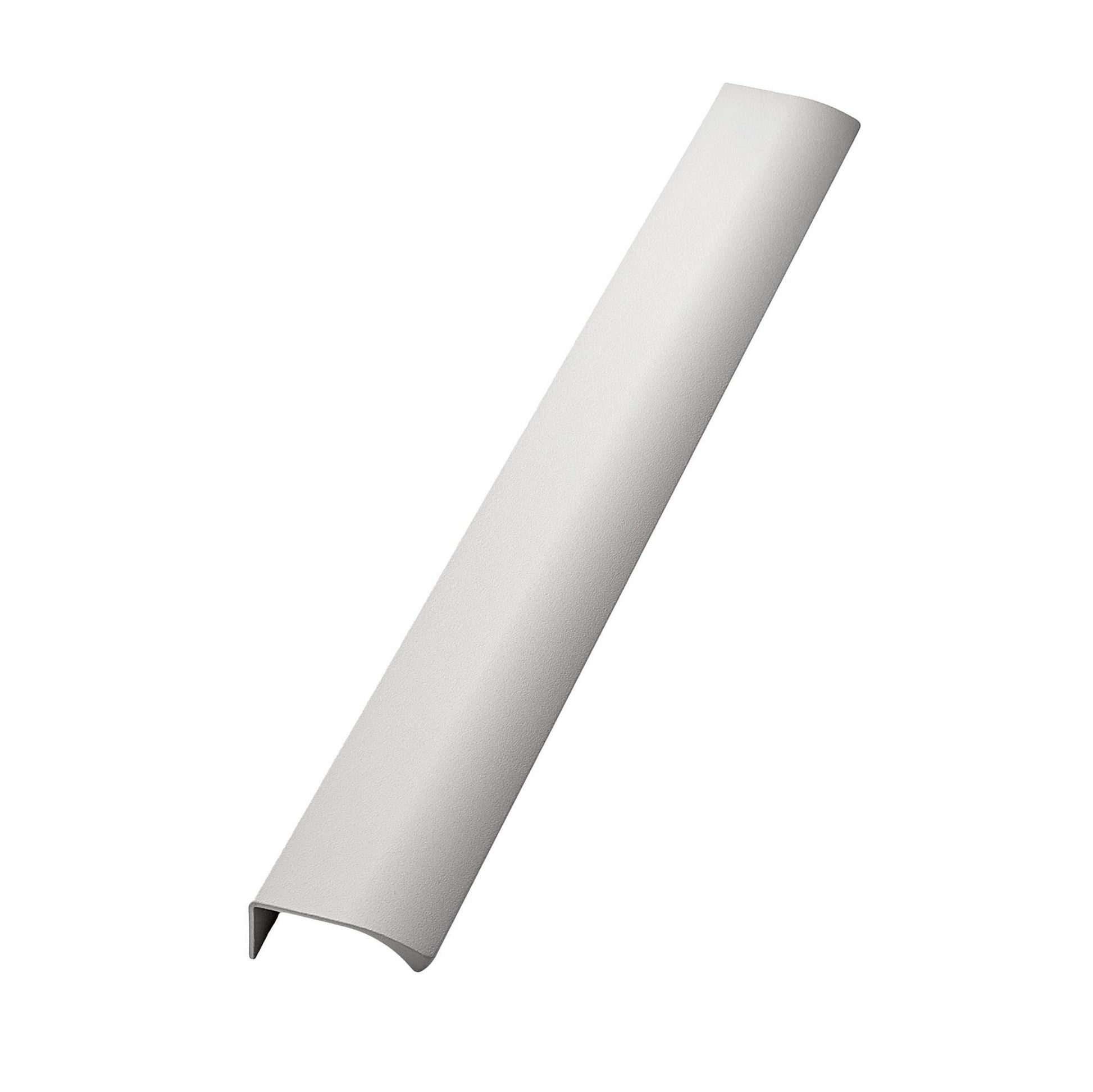 Furnipart Edge Straight Matt White Profile Trim Handle 40mm 100mm 200mm 350mm 600mm 1200mm