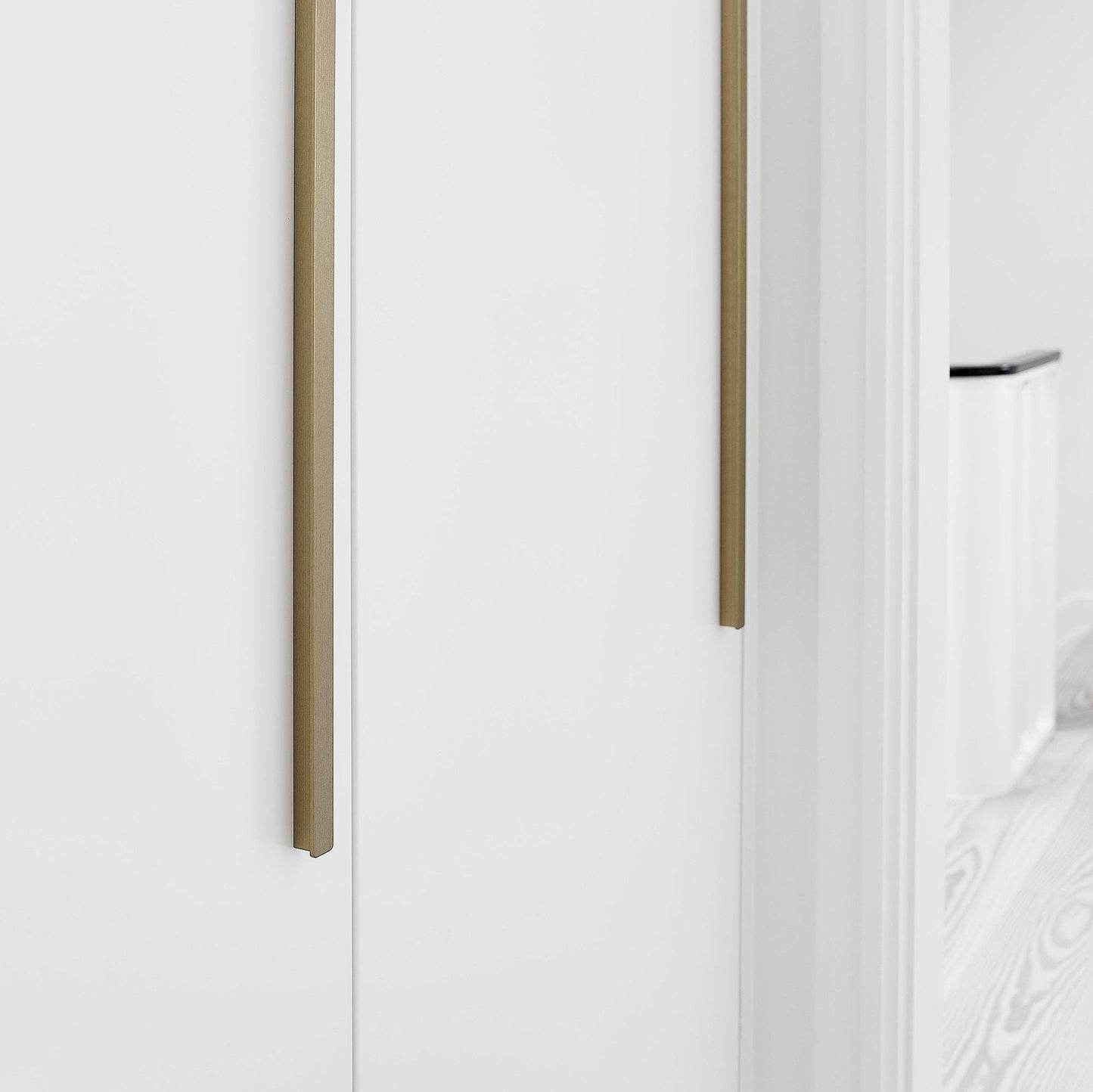 Furnipart Elan Brushed Brass Slim Profile Handle 50mm 200mm 600mm 1200mm