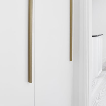 Furnipart Elan Brushed Brass Slim Profile Handle 50mm 200mm 600mm 1200mm