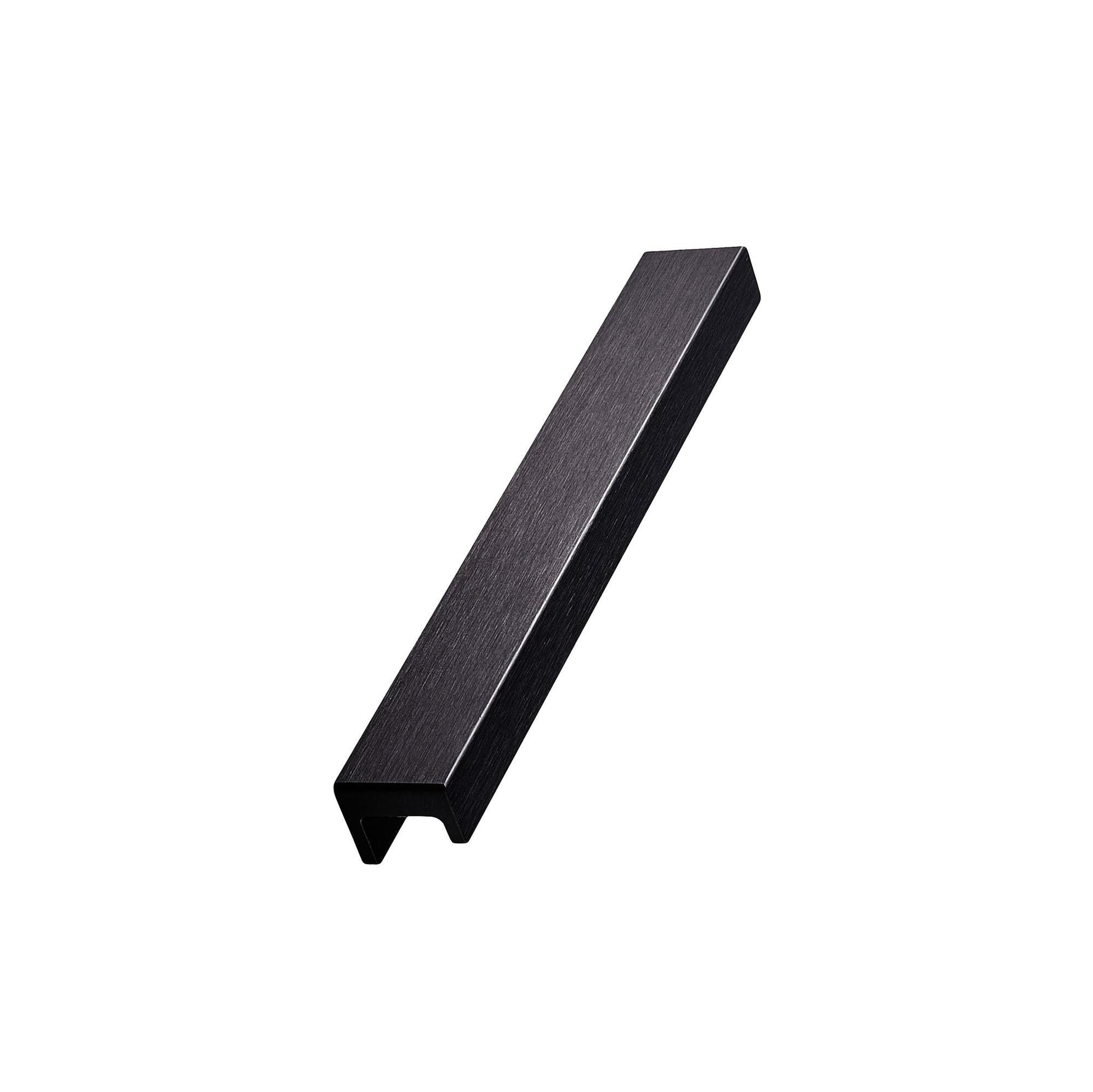 Howdens Ingot Brushed Black Mounted Trim Bar Cupboard Handle