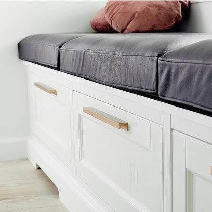 Furnipart Station Profile Handle Brushed Brass 32mm 160mm & 320mm