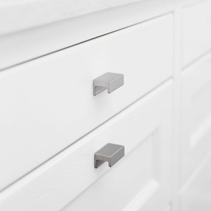 Howdens Ingot Brushed Nickel Effect Trimline Bar Cupboard Handle