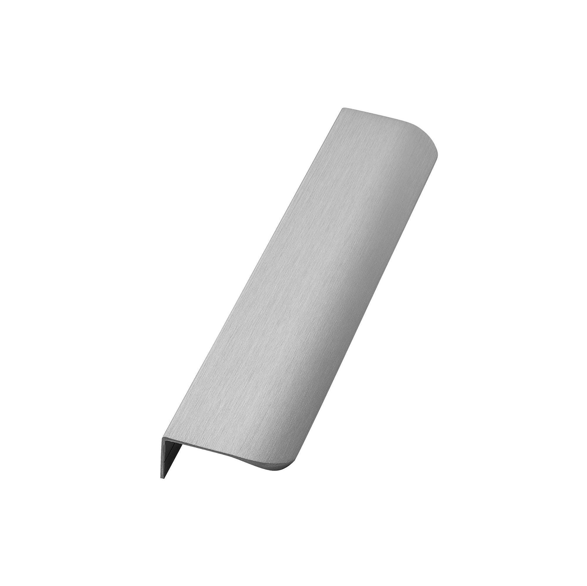 Furnipart Edge Round Trim Handle Inox Look 40mm 200mm 350mm
