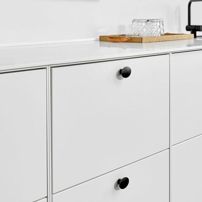 Furnipart Dome Oval Knob Matt Black Modern