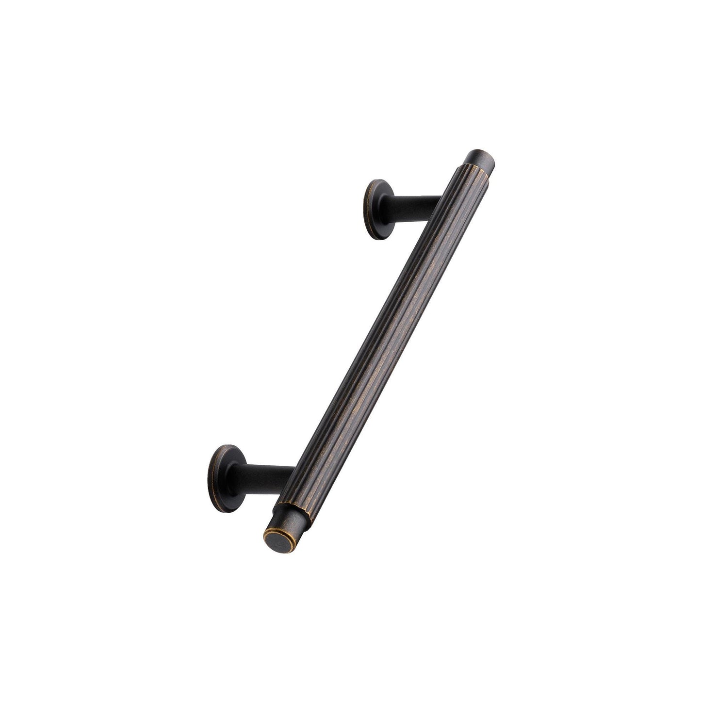Furnipart Villa Fluted Handle & Knob 128mm 192mm Round Knob T Knob Antique Brown