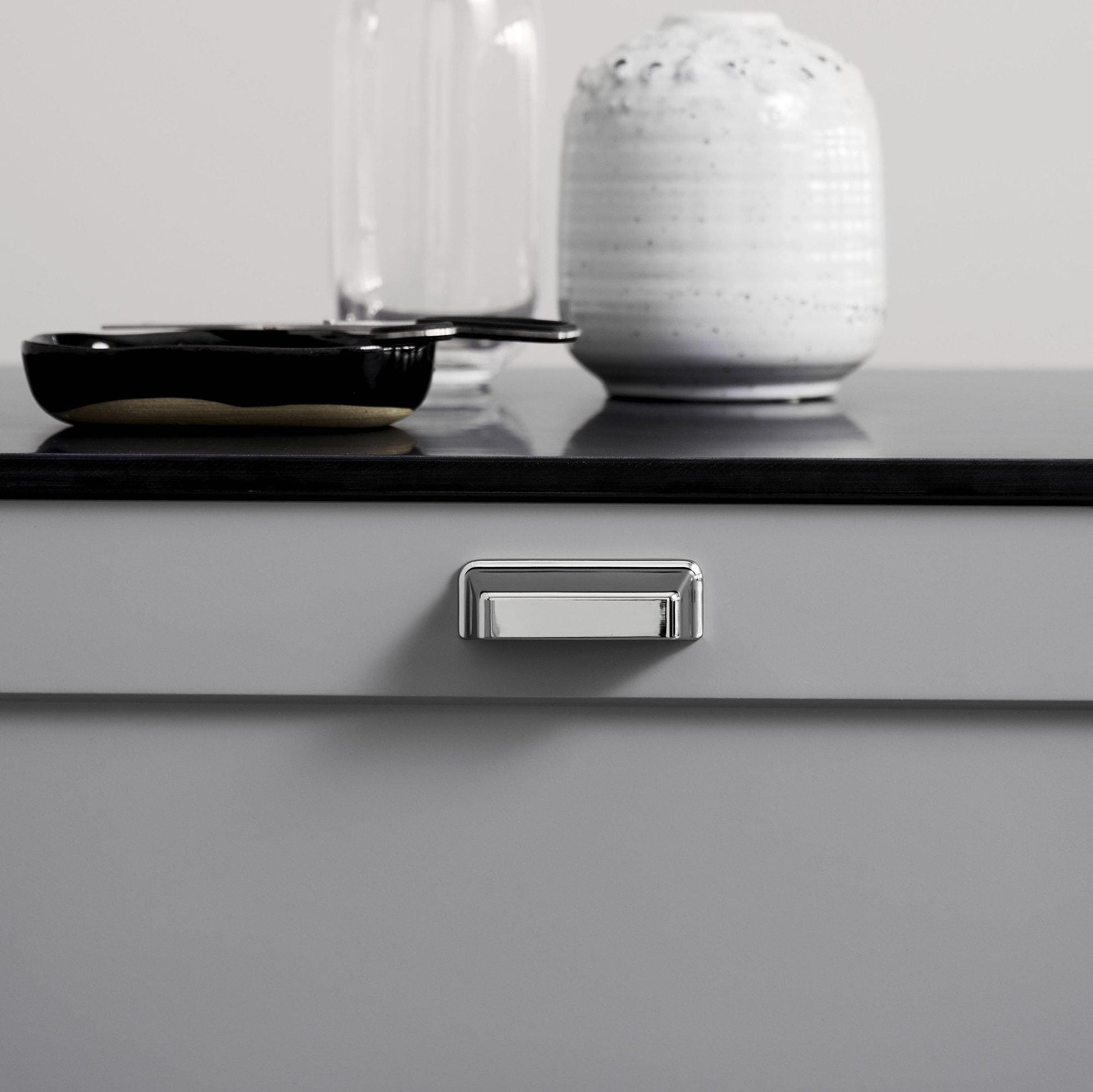 Furnipart Equester Handle & Cup Bright Nickel 160mm 320mm