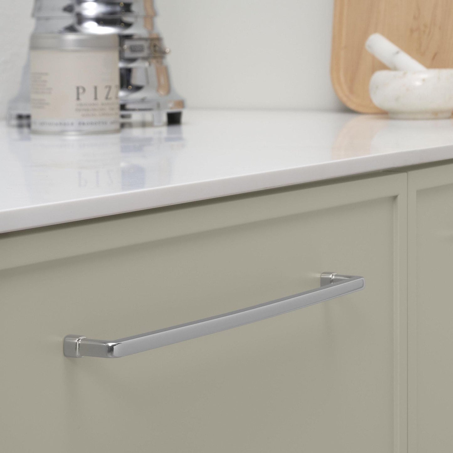 Furnipart Equester Handle & Cup Bright Nickel 160mm 320mm