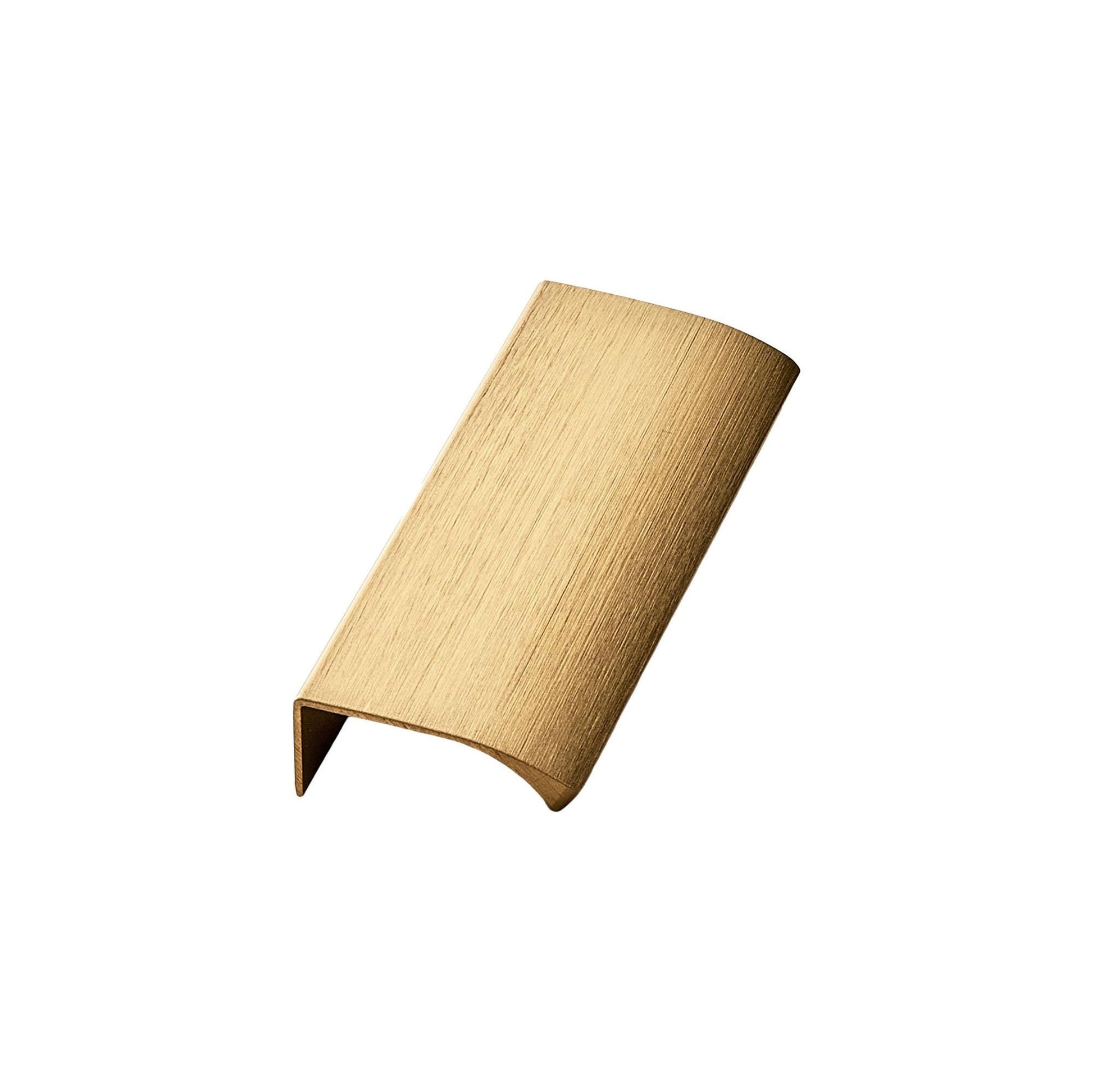 Furnipart Edge Straight Brushed Brass Profile Trim Handle 40mm 100mm 200mm 600mm 1200mm