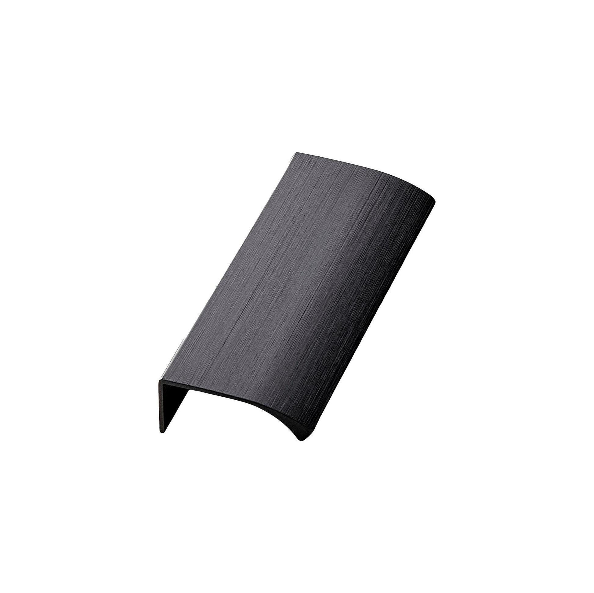 Furnipart Edge Straight Brushed Matt Black Profile Trim Handle 40mm 100mm 200mm 350mm 600mm 1200mm