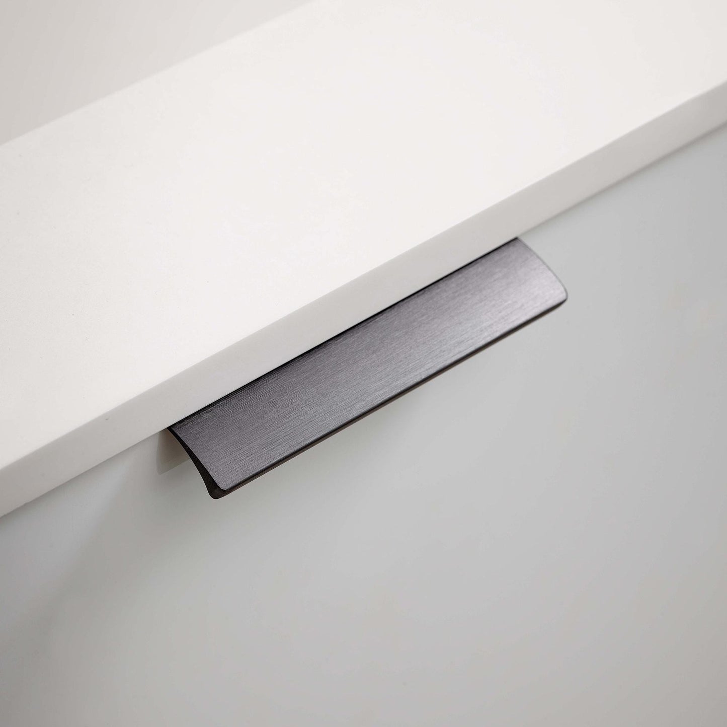 Furnipart Edge Straight Brushed Anthracite Profile Trim Handle 40mm 100mm 200mm 350mm