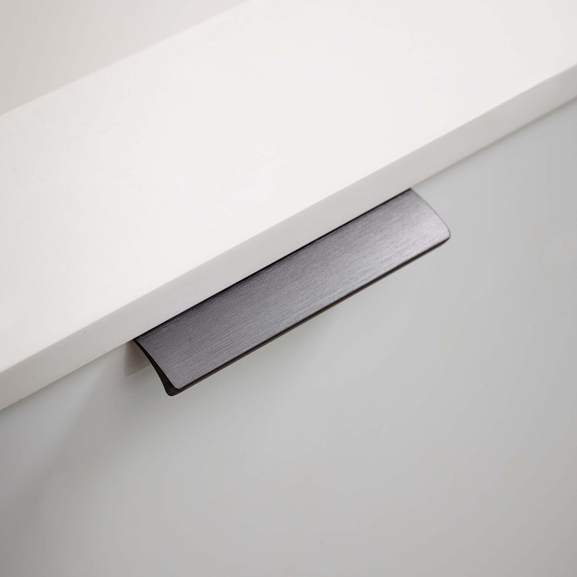 Furnipart Edge Straight Brushed Anthracite Profile Trim Handle 40mm 100mm 200mm 350mm