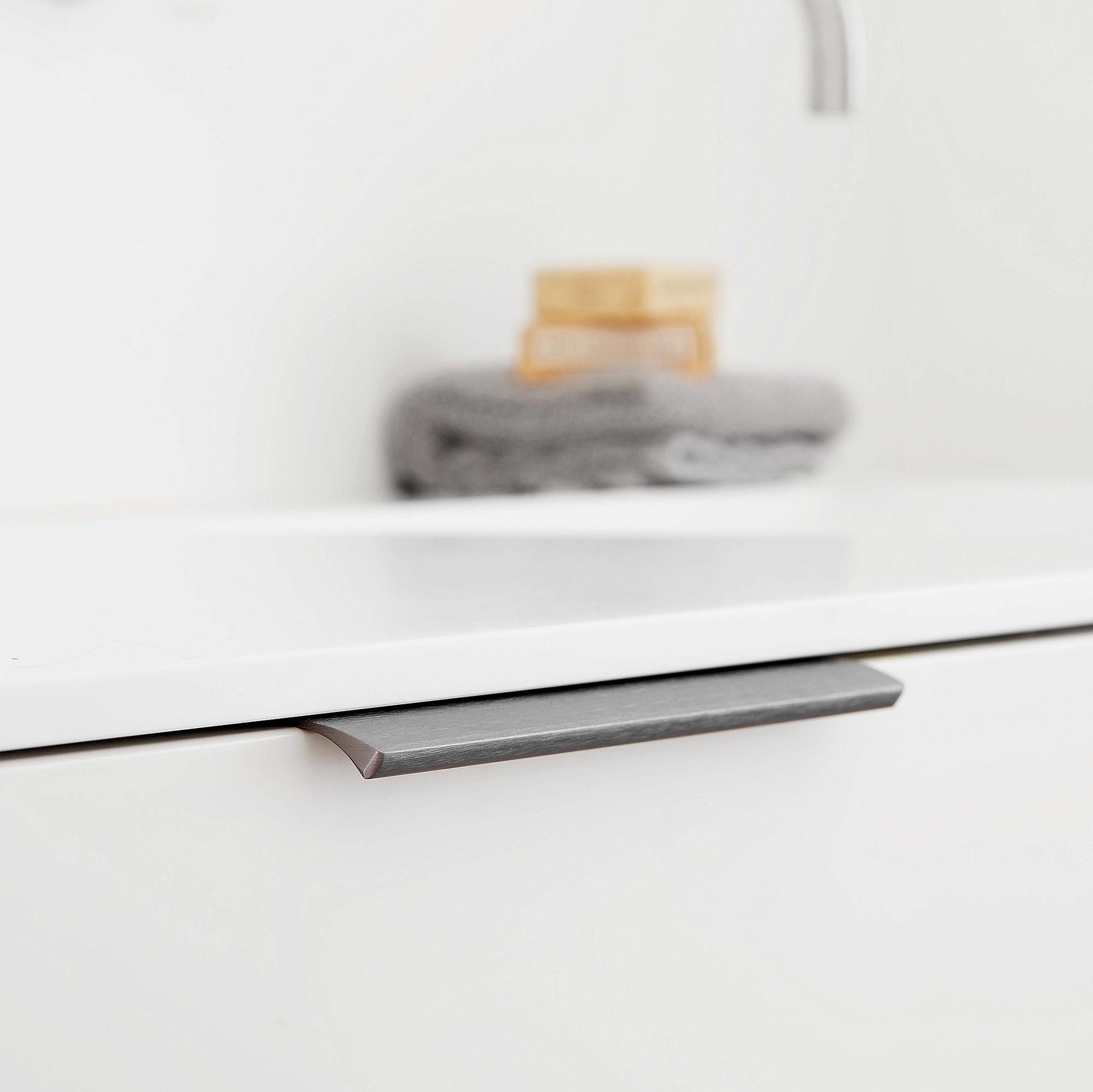 Furnipart Edge Straight Brushed Anthracite Profile Trim Handle 40mm 100mm 200mm 350mm