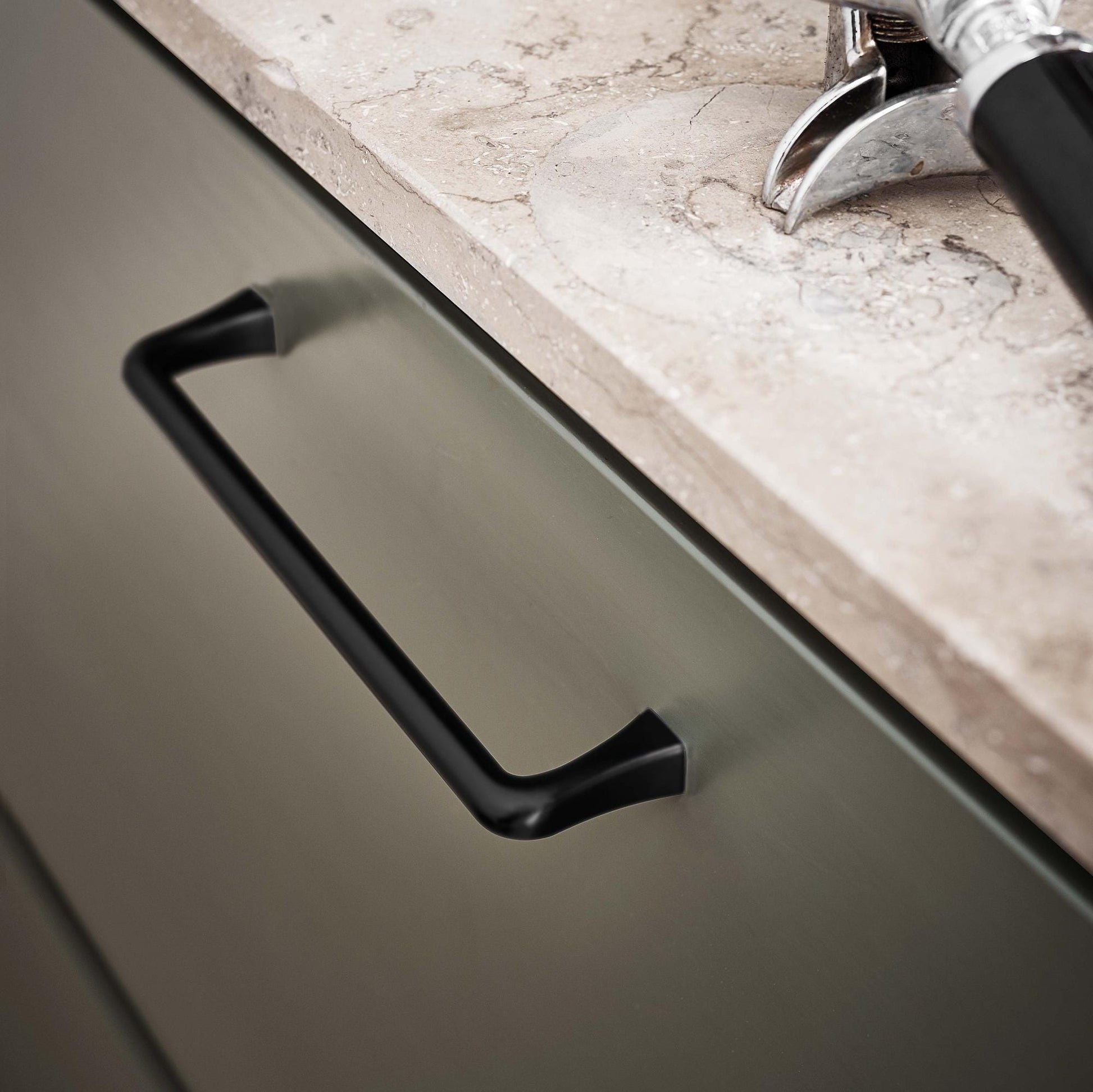 Furnipart Concave Antique Grey Handle 160mm