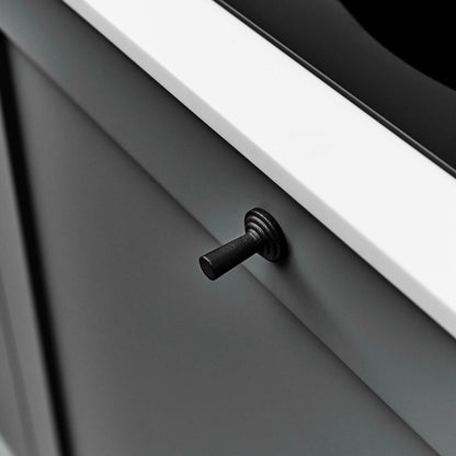 Furnipart Pagoda Cast Iron Handle Matt Black