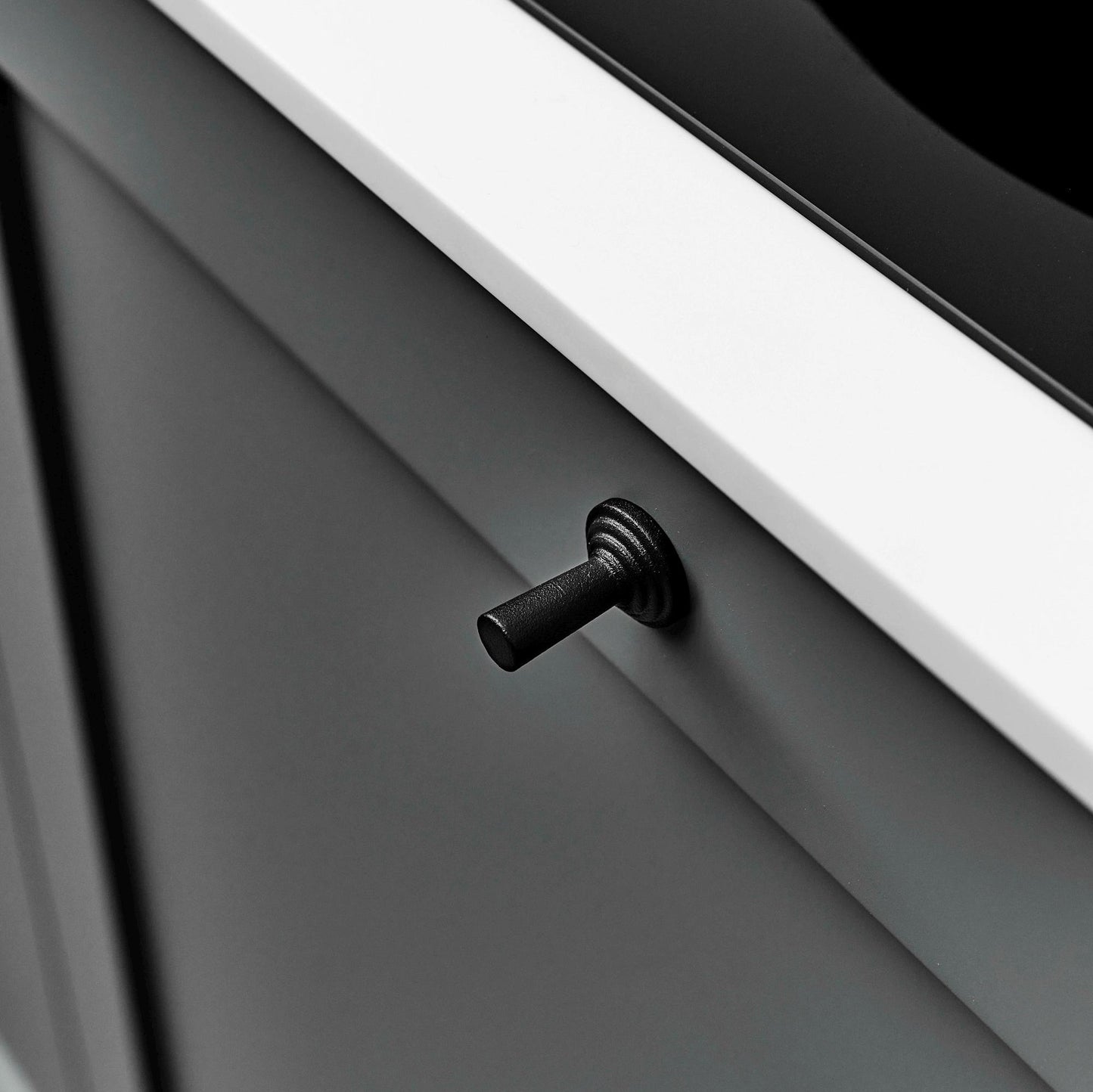 Furnipart Pagoda Cast Iron Handle Matt Black